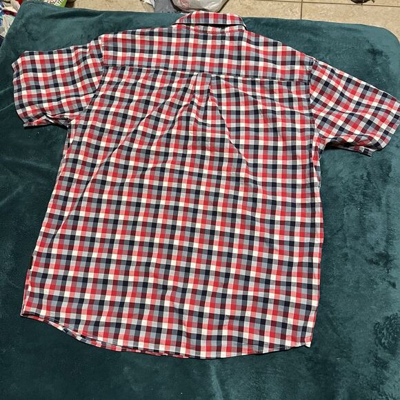 Patagonia Men's: LG, Short Sleeve Button Down Plaid Shirt Rare Austin X-Games - Picture 2 of 4